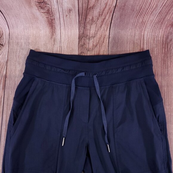 Lululemon Dance Studio Crop 25" Womens Size 4 Navy Blue Athleisure Pants W6AVQS - Picture 3 of 12
